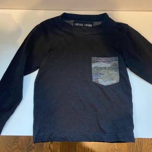 Boys Vintage Havana Black and Camo top